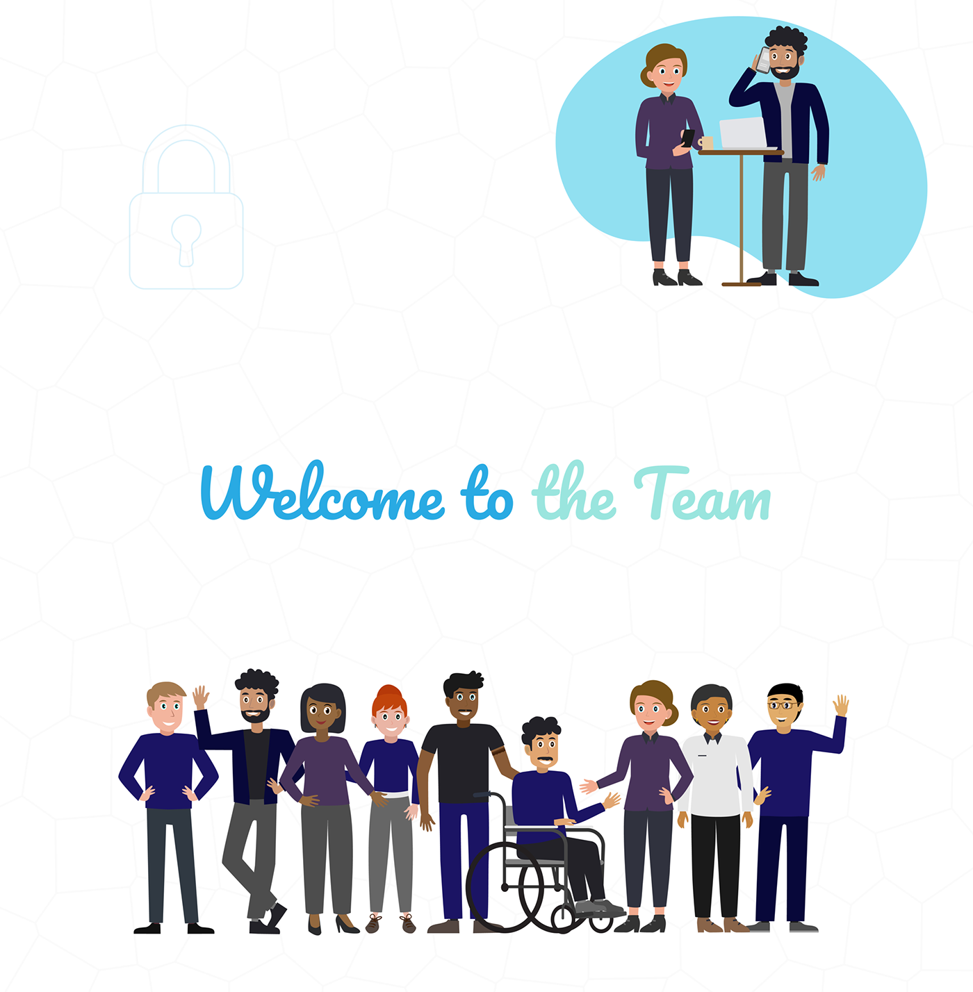 Character coworkers ILLUSTRATION  Office people personas situation TEAMWORK together working