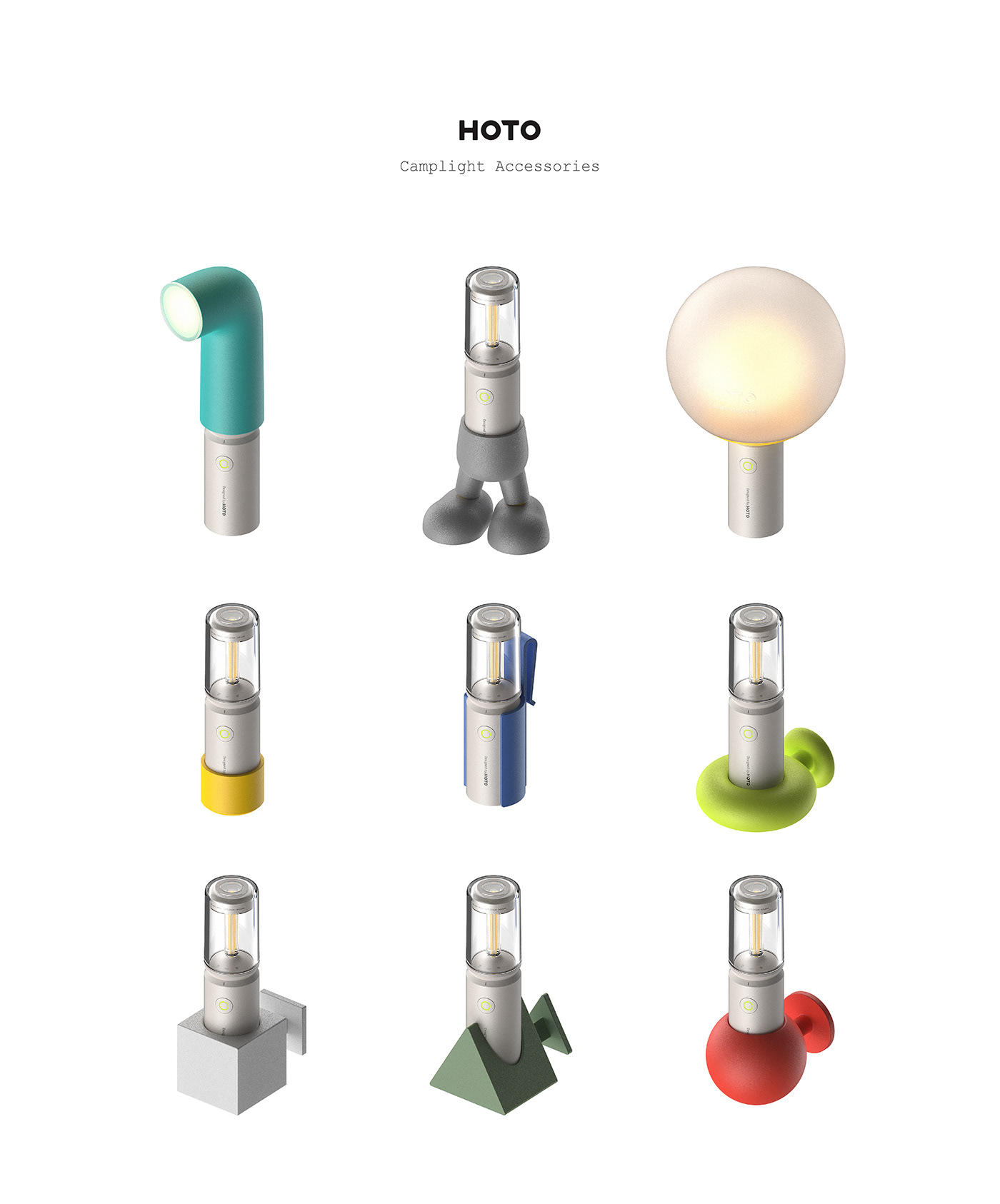 3d printing accessories camping flashlight industrial design lantern light Outdoor rendering visualization