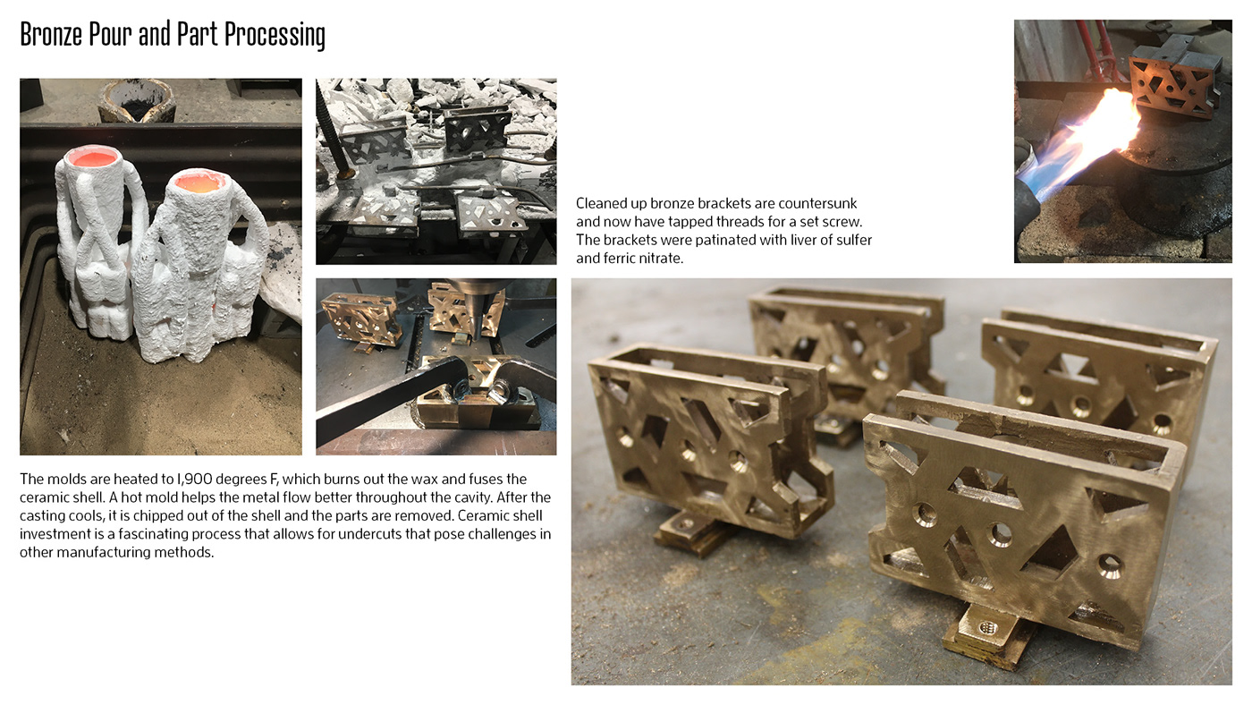 furniture design industrial design  Prototyping woodworking fabrication moldmaking investment casting foundry bronze