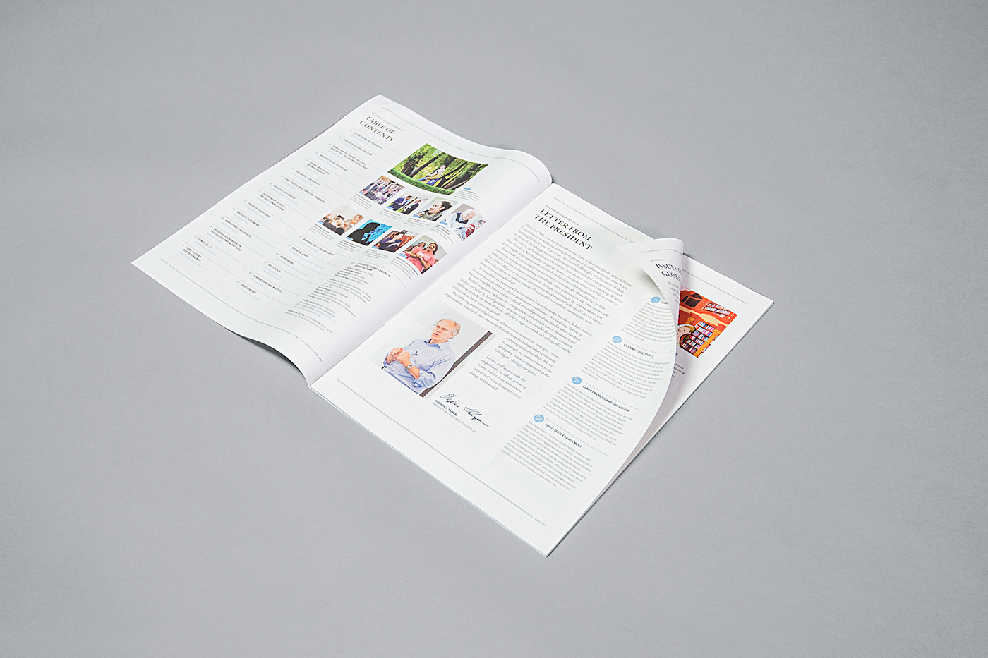 newspaper editorial design  organization annual report magazine Big Format