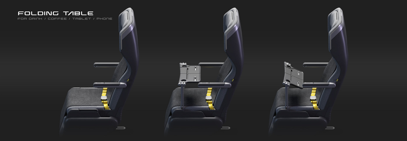 3d modeling 3d rednering Airline Design industrial design  product design  seat design visualization