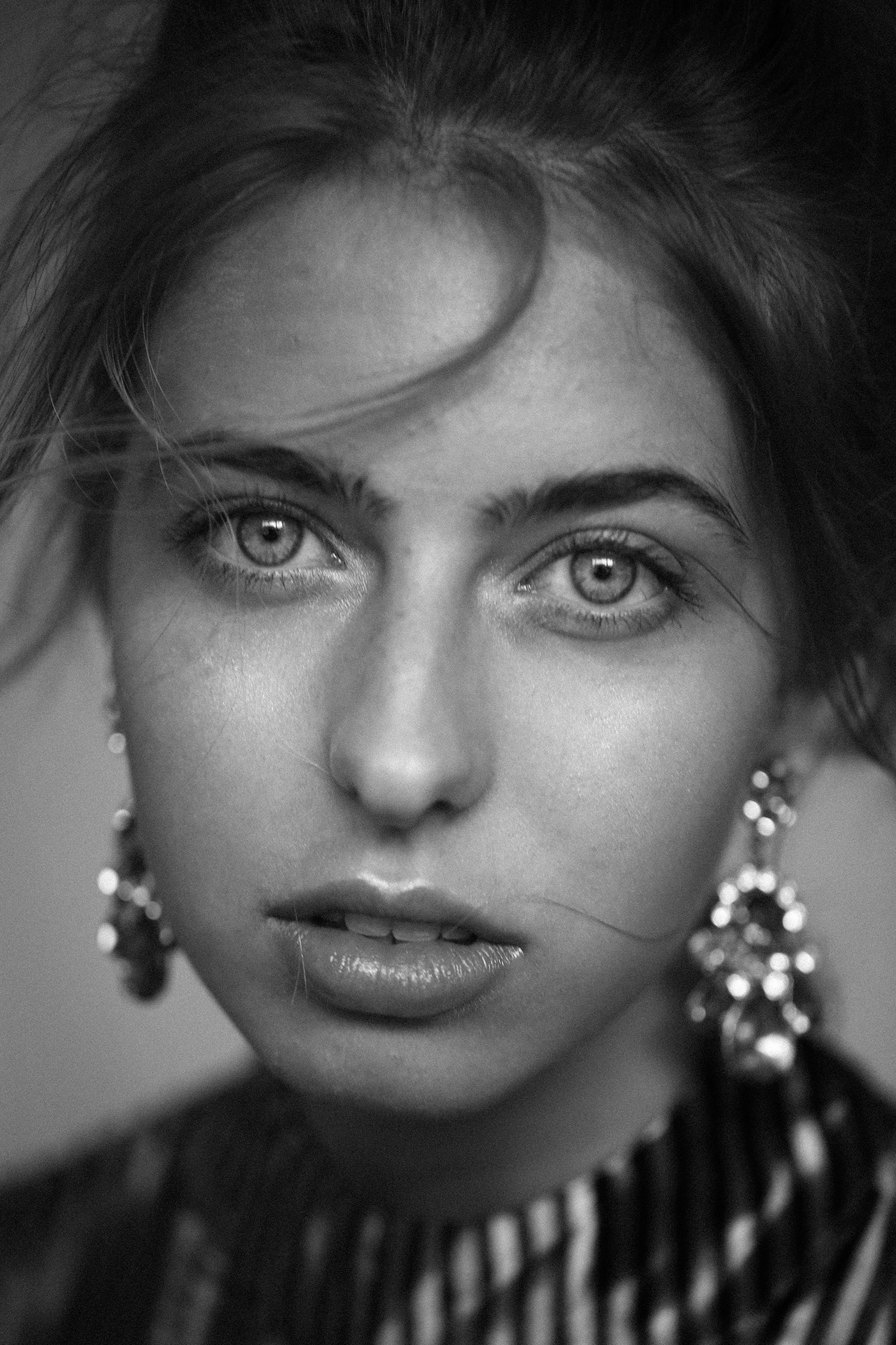 model face portrait black and white analog soft Film   middleformat