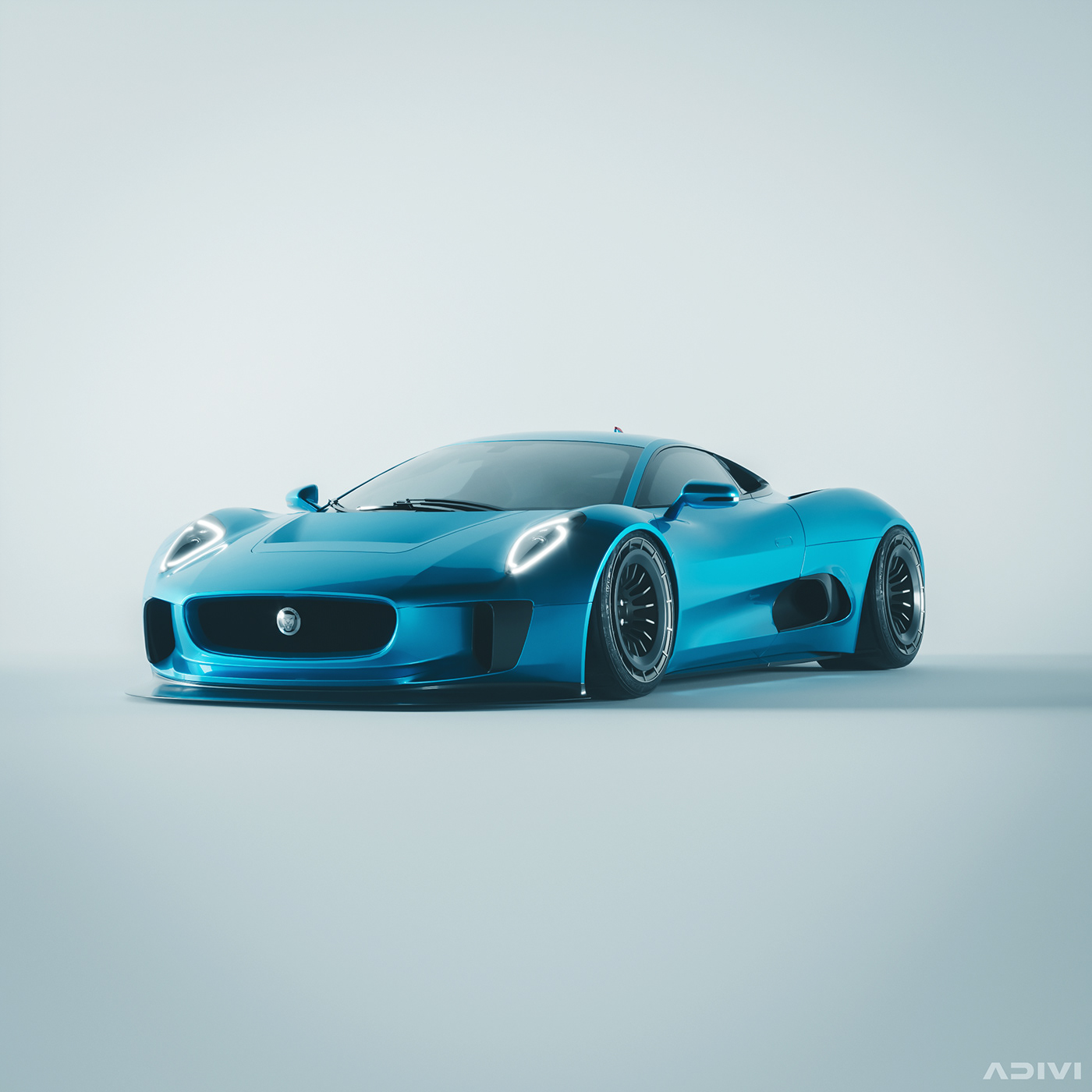 3D car CGI concept art CX75 design Digital Art  ILLUSTRATION  jaguar Vehicle