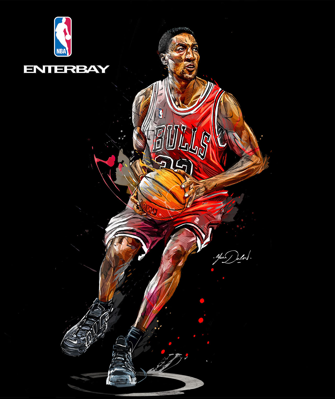 NBA toys ENTERBAY Michael Jordan sport basketball Packaging Dynamic jordan chicago bulls