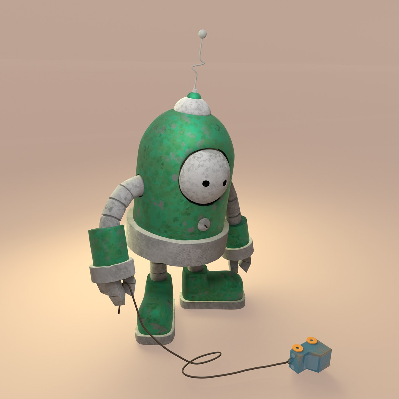 3D robot Maya subtance painter