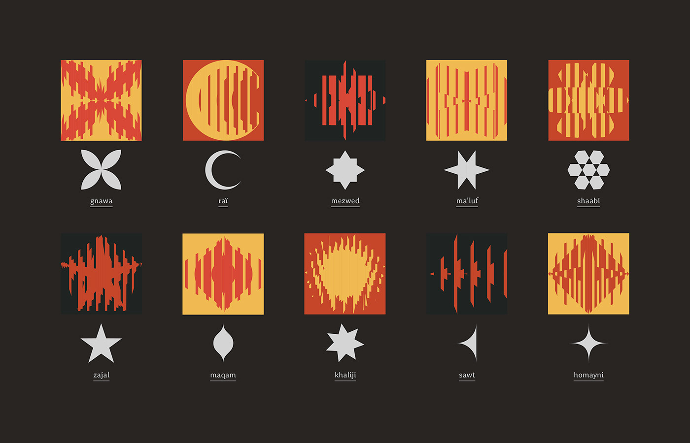 animation  Arab moire music record vinyl motion graphic visual identity graphic design  pattern
