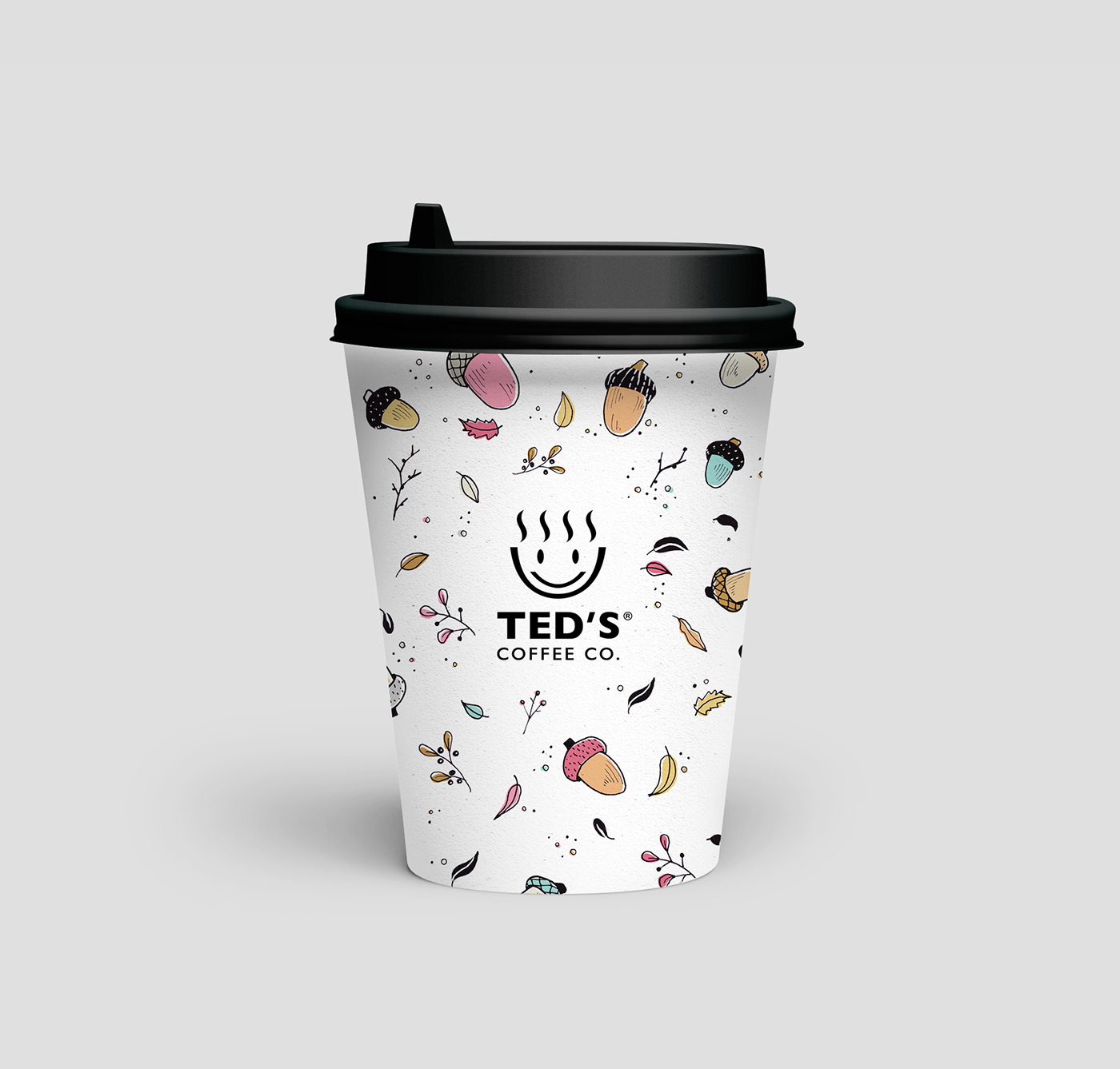 Coffee Design ILLUSTRATION  autumn autumn design coffee cups design coffeeshop october November leaves drawing autumn drawing