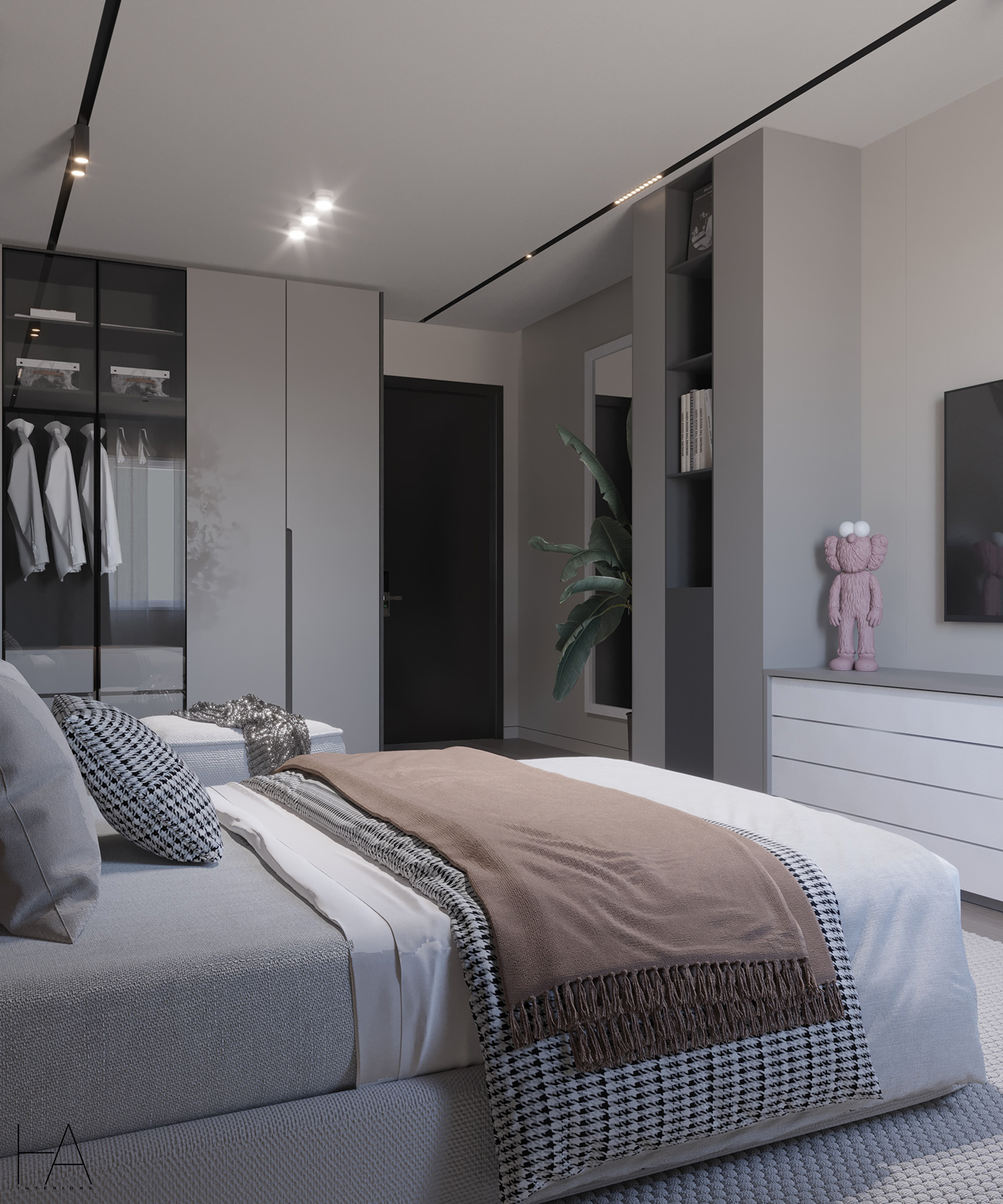 indoor interior design  Render 3ds max corona bedroom dressing room