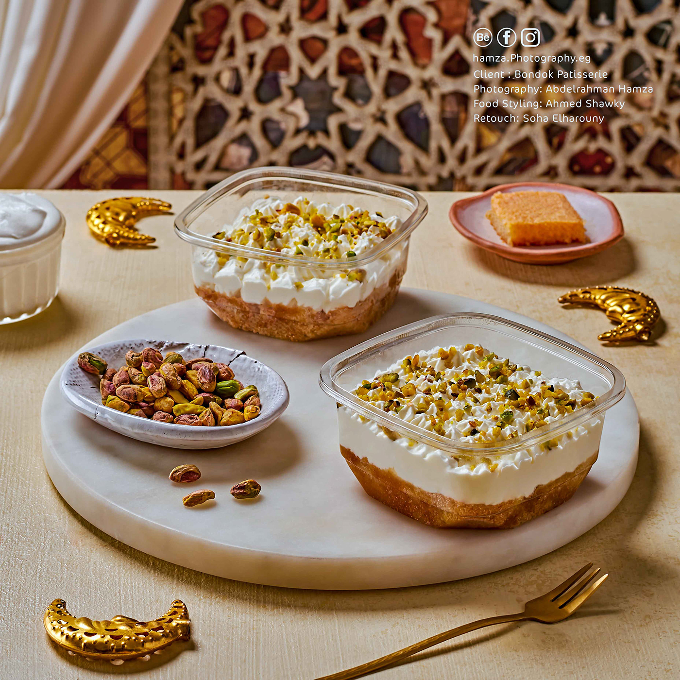 ramadan pastry bakery food photography food styling pastries Advertising  egypt marketing  