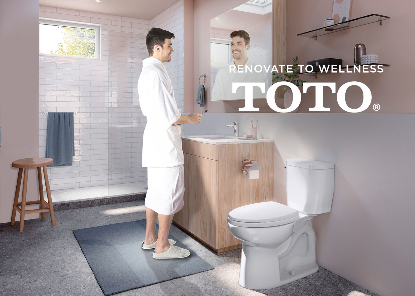 bathroom brand identity CGI design marketing  