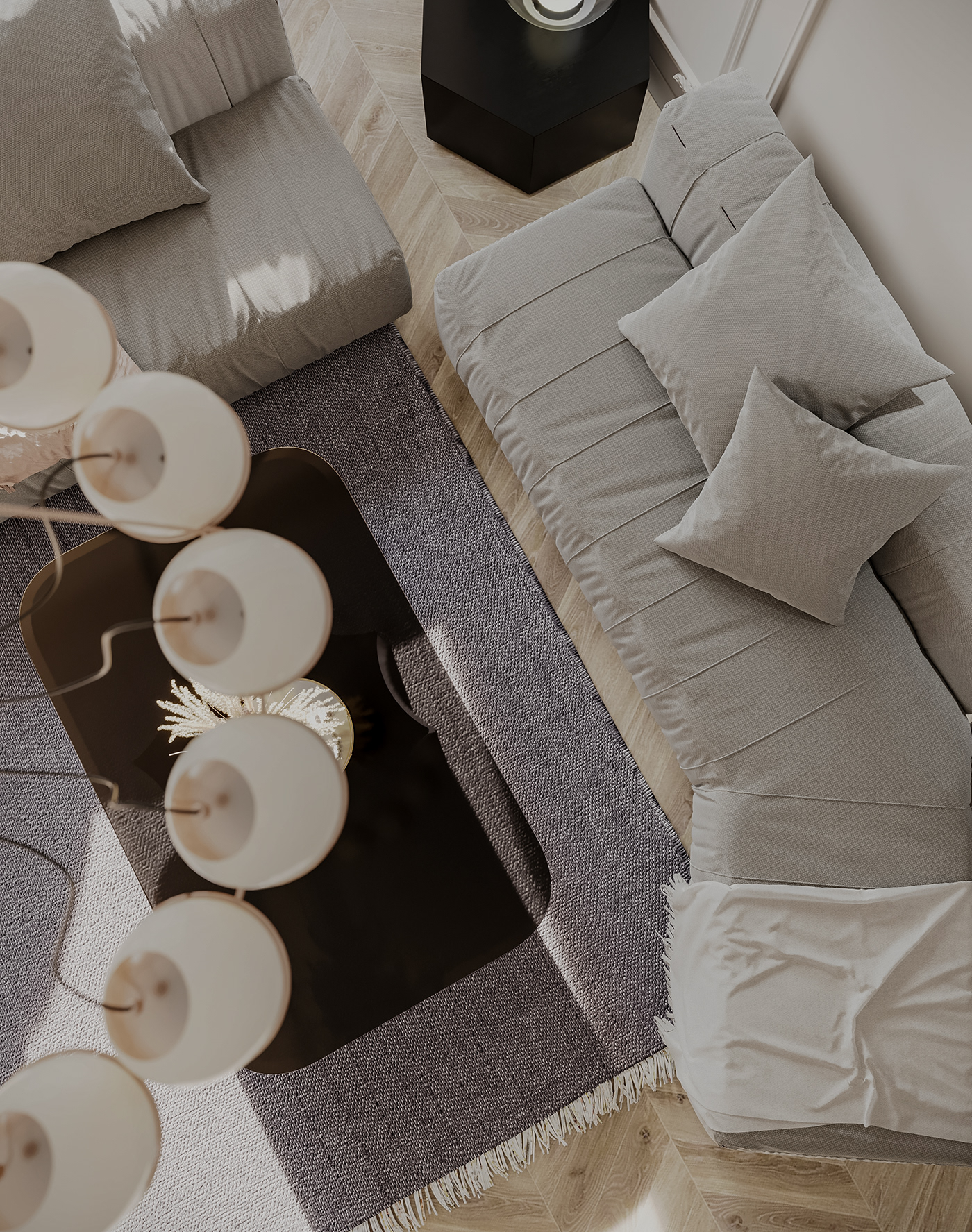 architecture European interior design  living room luxury modern Render Scandinavian visualization