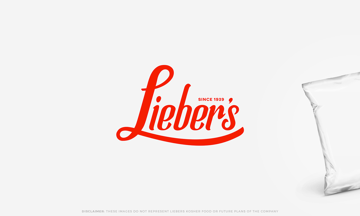 Food  kosher branding  rebranding logo Packaging liebers
