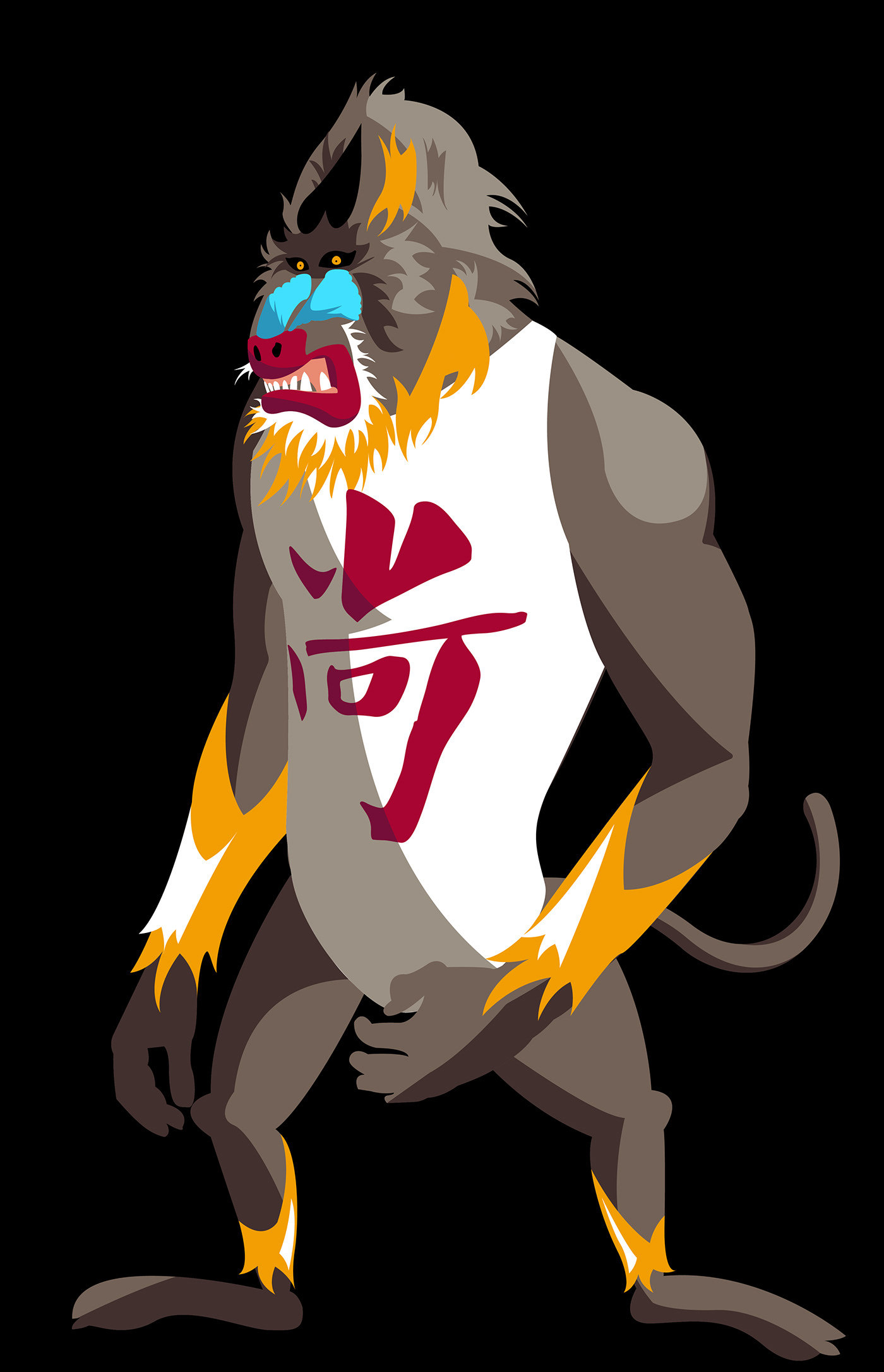 graphic design  Character design  Illustrator branding  Advertising  Baboon graphic ILLUSTRATION  digital