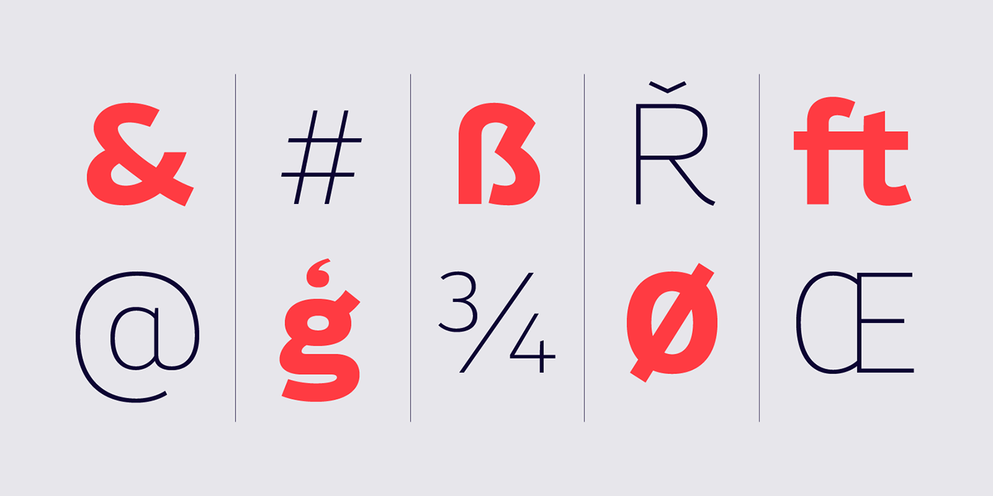 Typeface font sans Spurs clean friendly