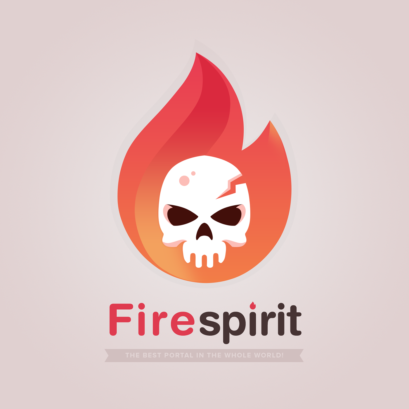 skull fire logotypes brand concept design ILLUSTRATION  inspiration scare spirit