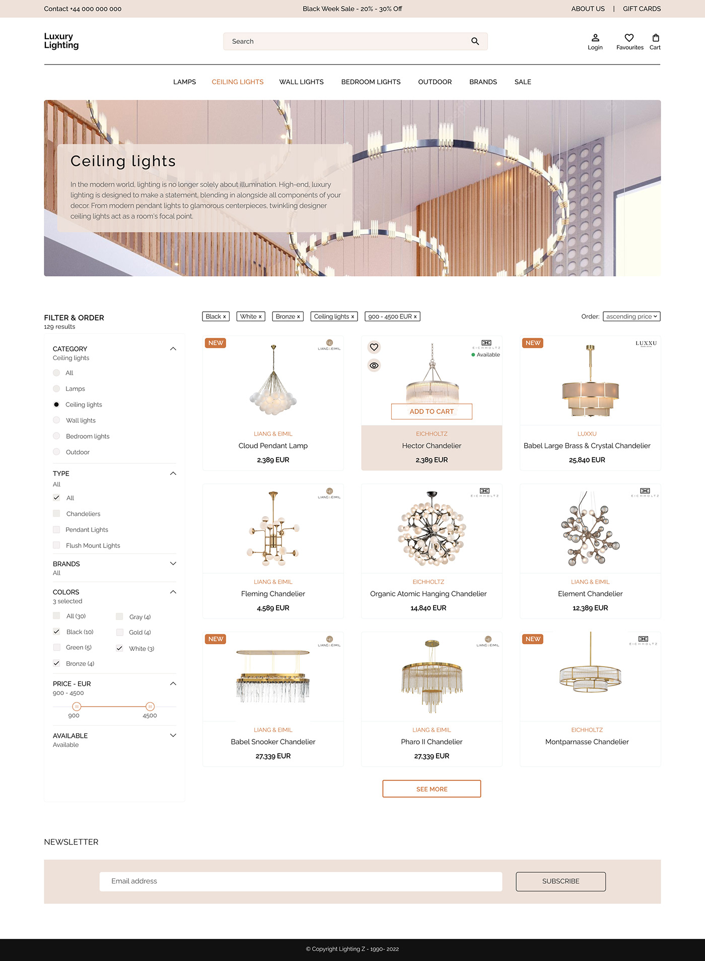 Webdesign Ecommerce ecommerce website Figma ui design UI/UX Luxury Ecommerce luxury elegant