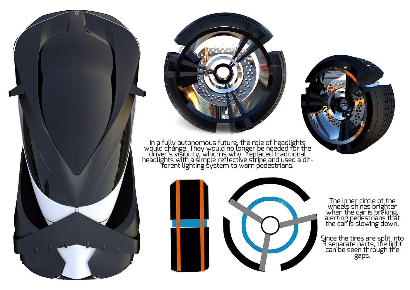 Boeing Self Driving car Vehicle Design Alias VRED 3D Modelling RCA concept car automotive technology