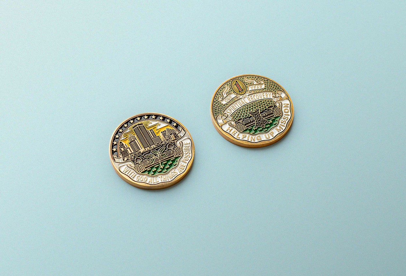 ILLUSTRATION  design coin challenge coin enamel Enamel Pin token mission