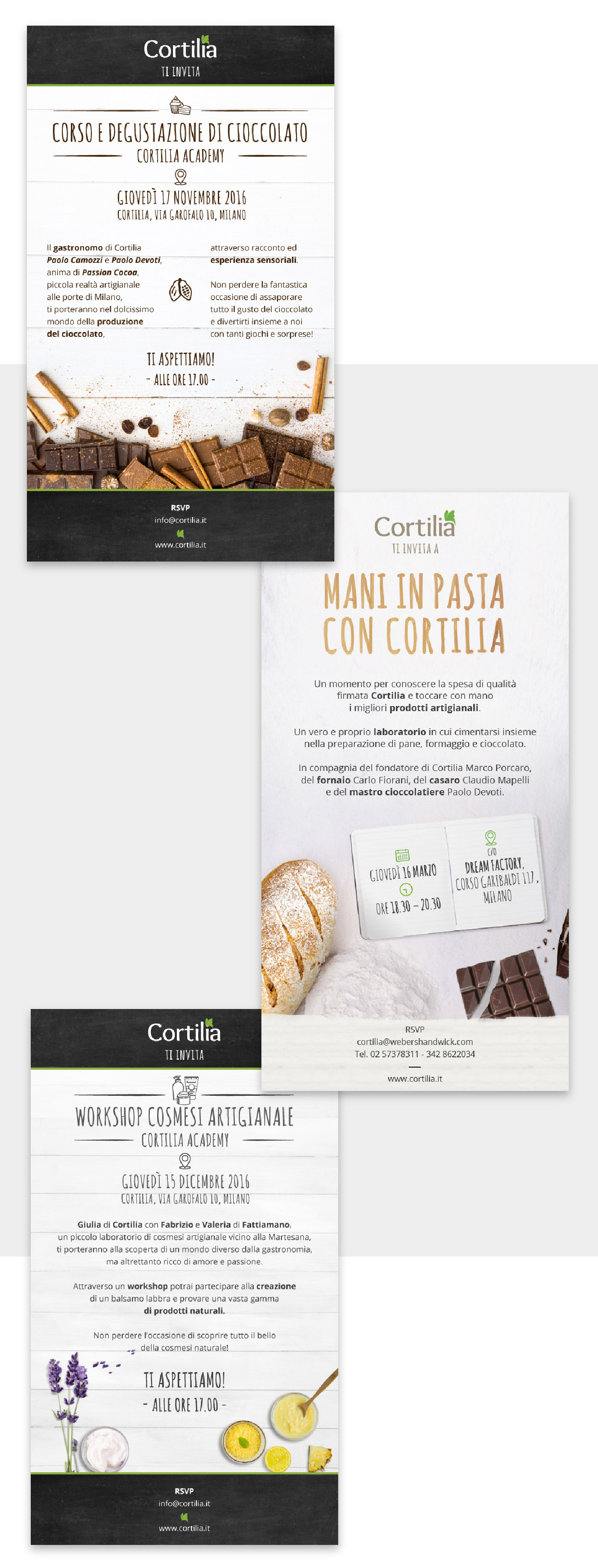 cortilia digital communication Food  Fruit dem evite post social landing page