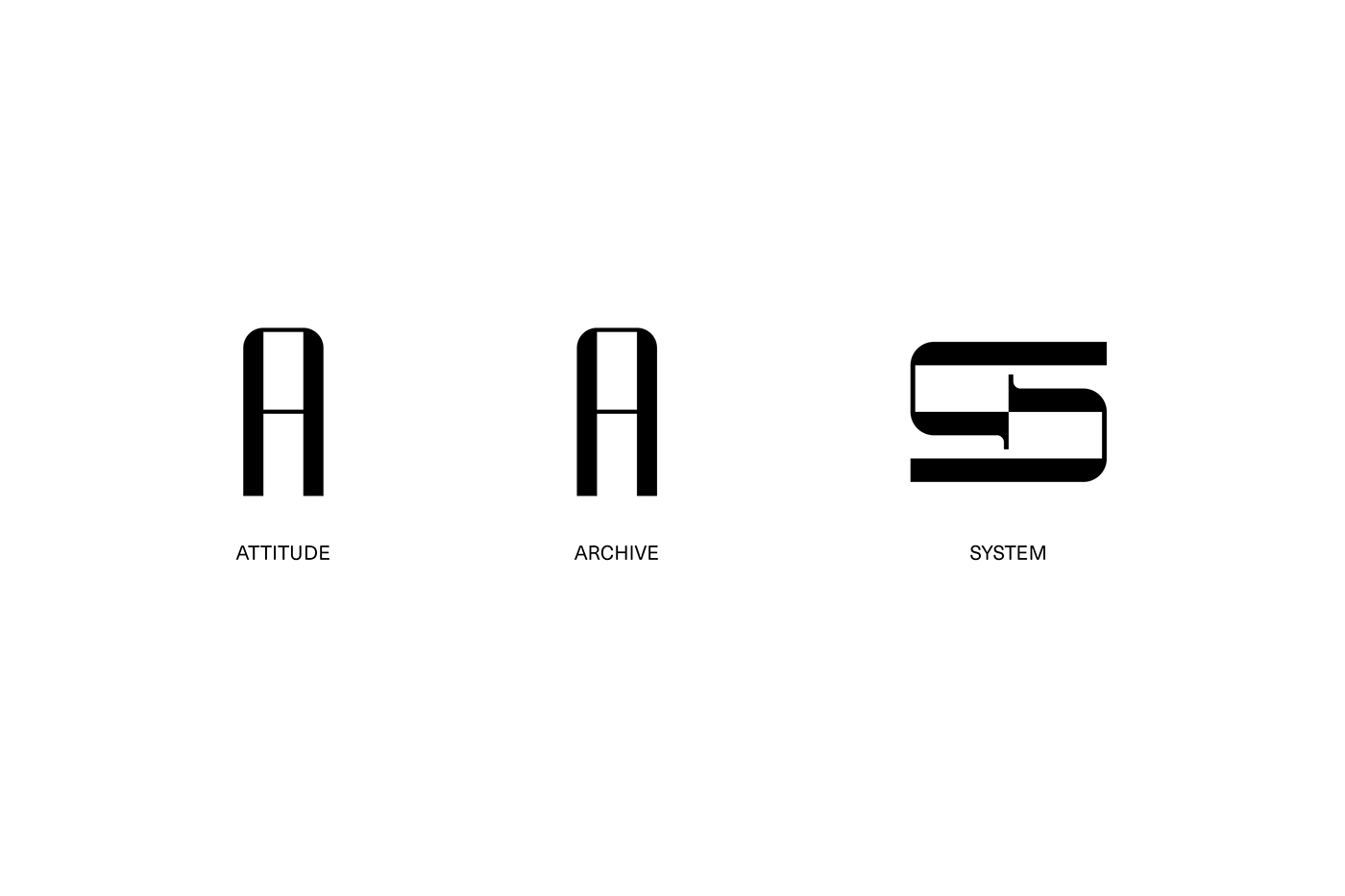 Attitude Archive branding  Fashion  identity module system