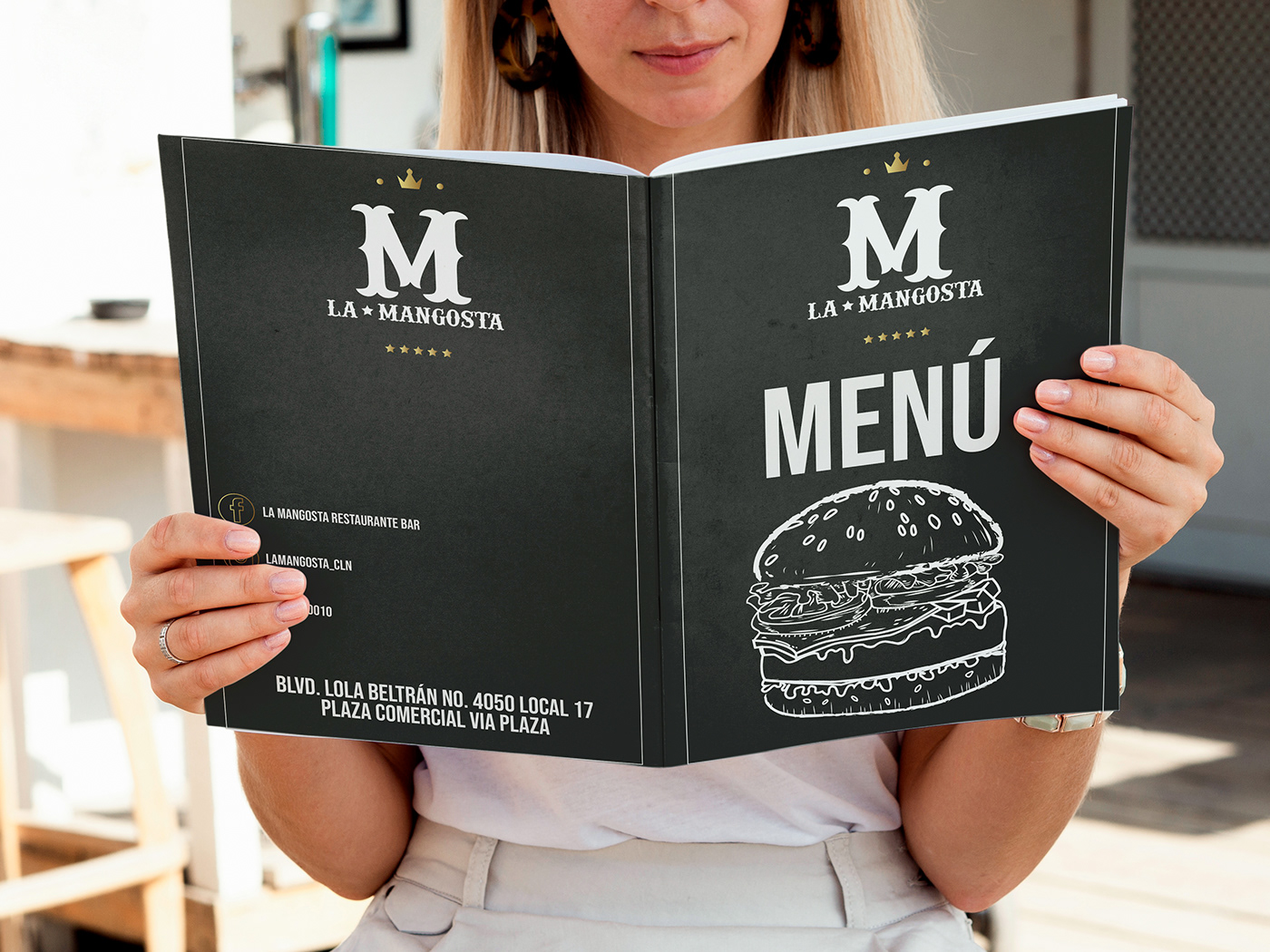 comida illustracion Fotografia menu restaurante diseño grafico mock up edición photoshop