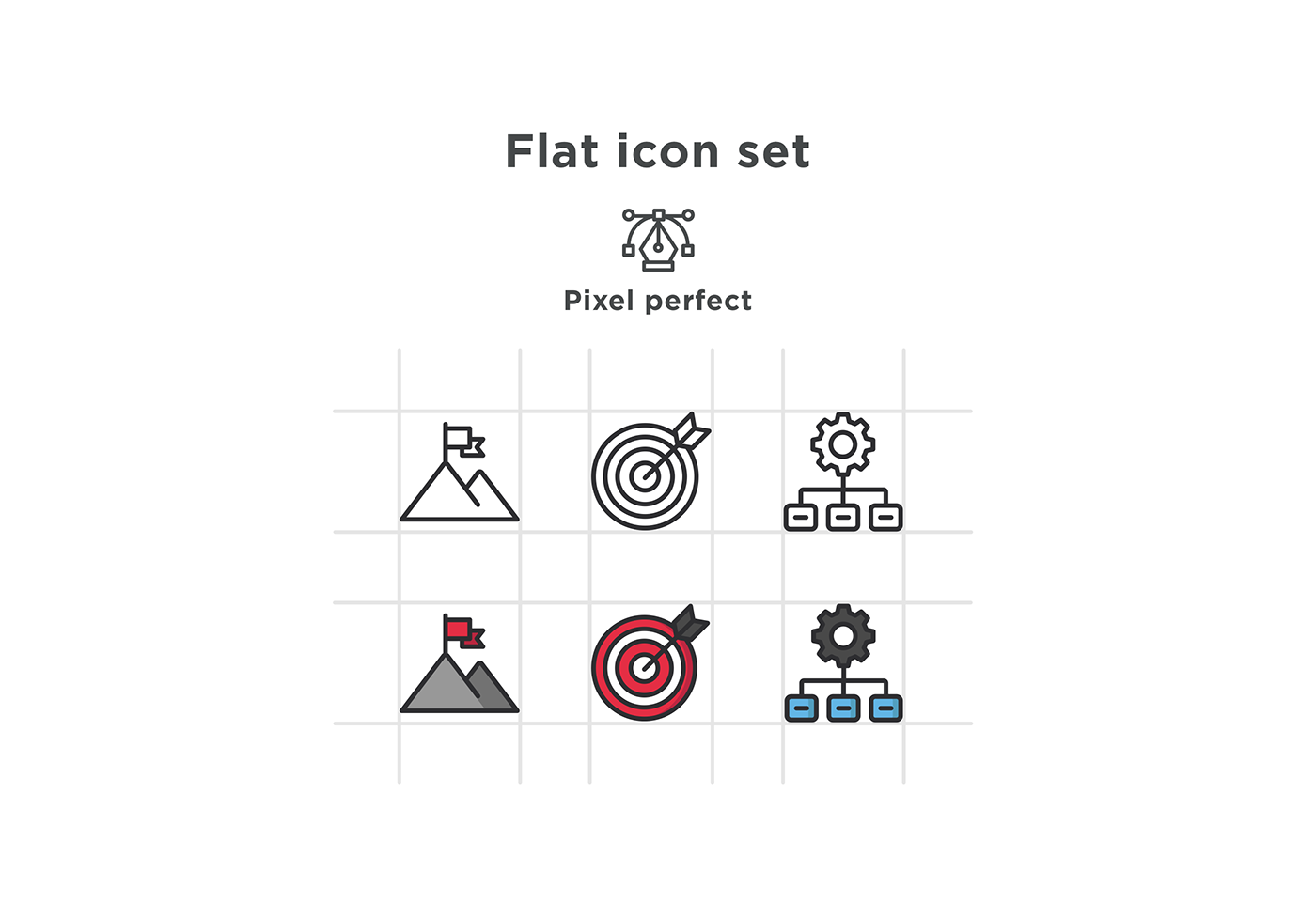 free icons icons free download flat Business Icons business target Jigsaw setting