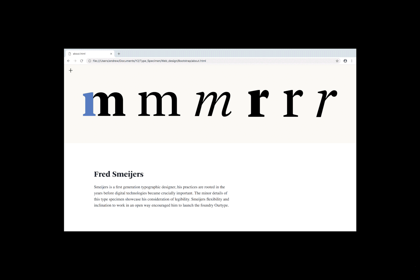 typography   Arnhem Pro Fred Smeijers Type Specimen Booklet editorial design  Web Design  microsite graphic design 