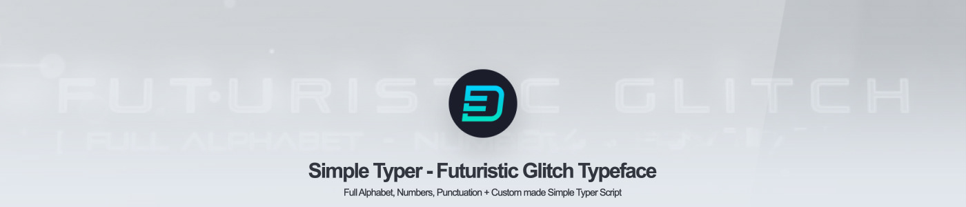 alphabet animated digital font futuristic Glitch hi-tech HUD numbers Typeface