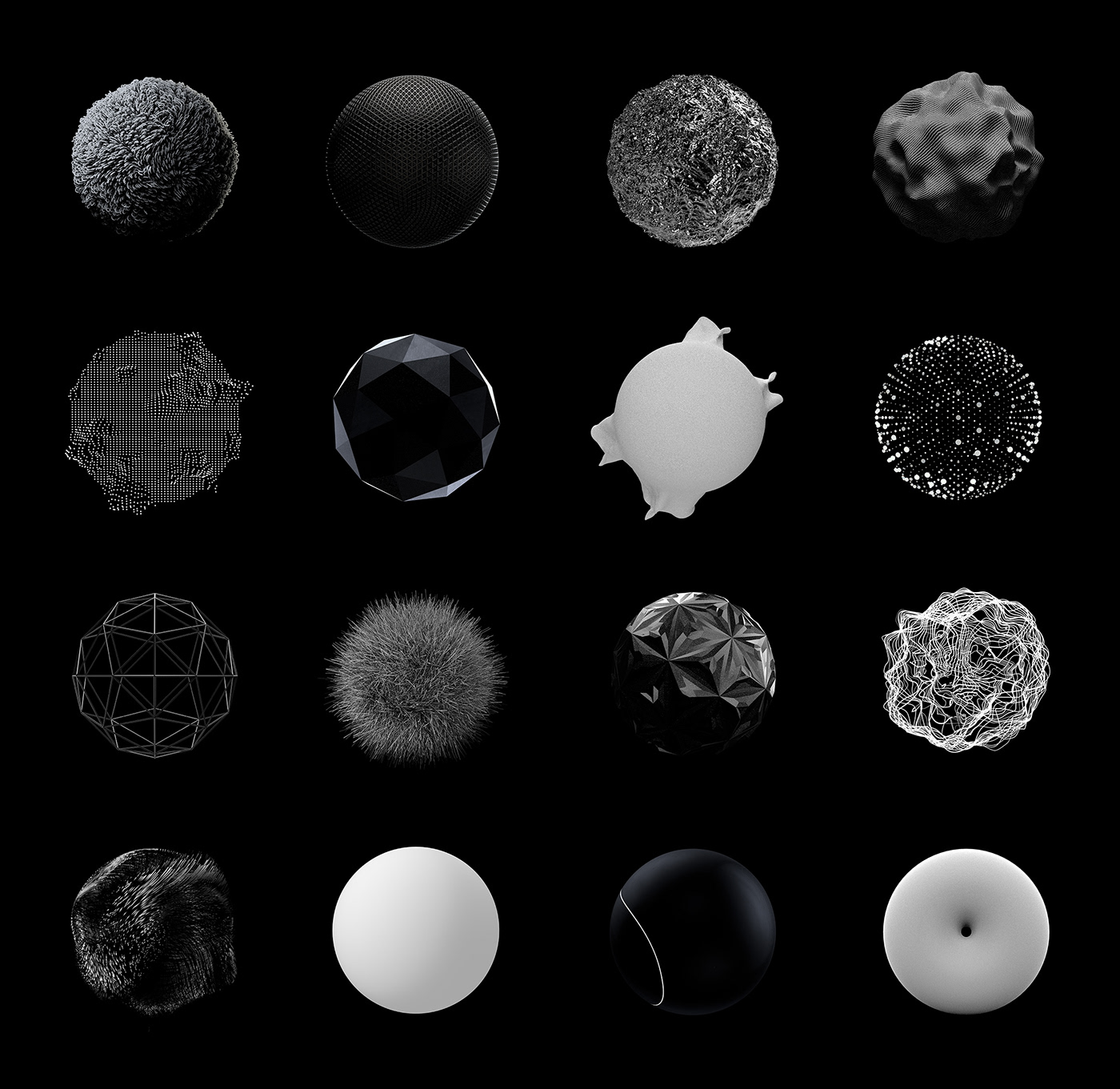cinema 4d c4d sphere surface texture light experiment CGI wallpaper graphic