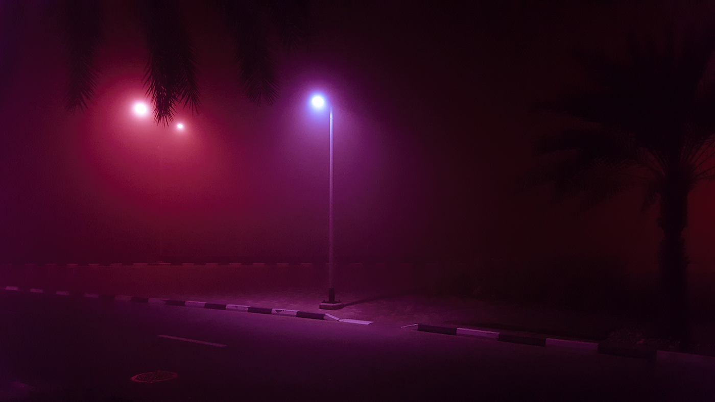 Photography  night fog foggy inspiration colors glow