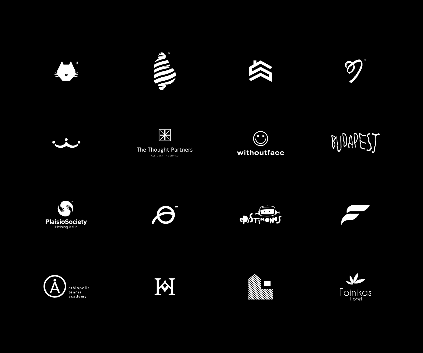 logos design shapes brand identity corporate logofolio minimal logos typography   marks