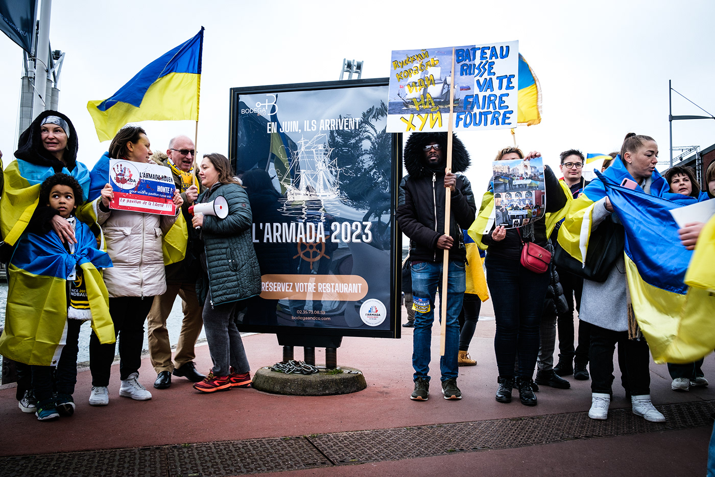 armada Europe france frégate russe loieuropéenne Manifestation normandie rouen shtandart ukraine