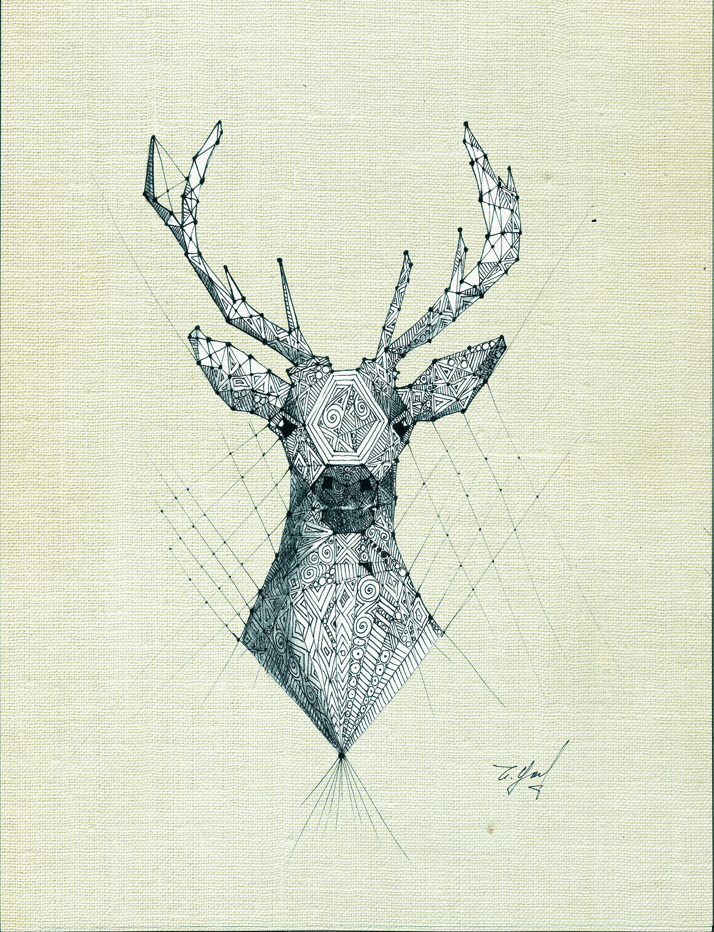 antelope win winner awarde top animal poster art artwork digital ink paper pen ink pen black&withe