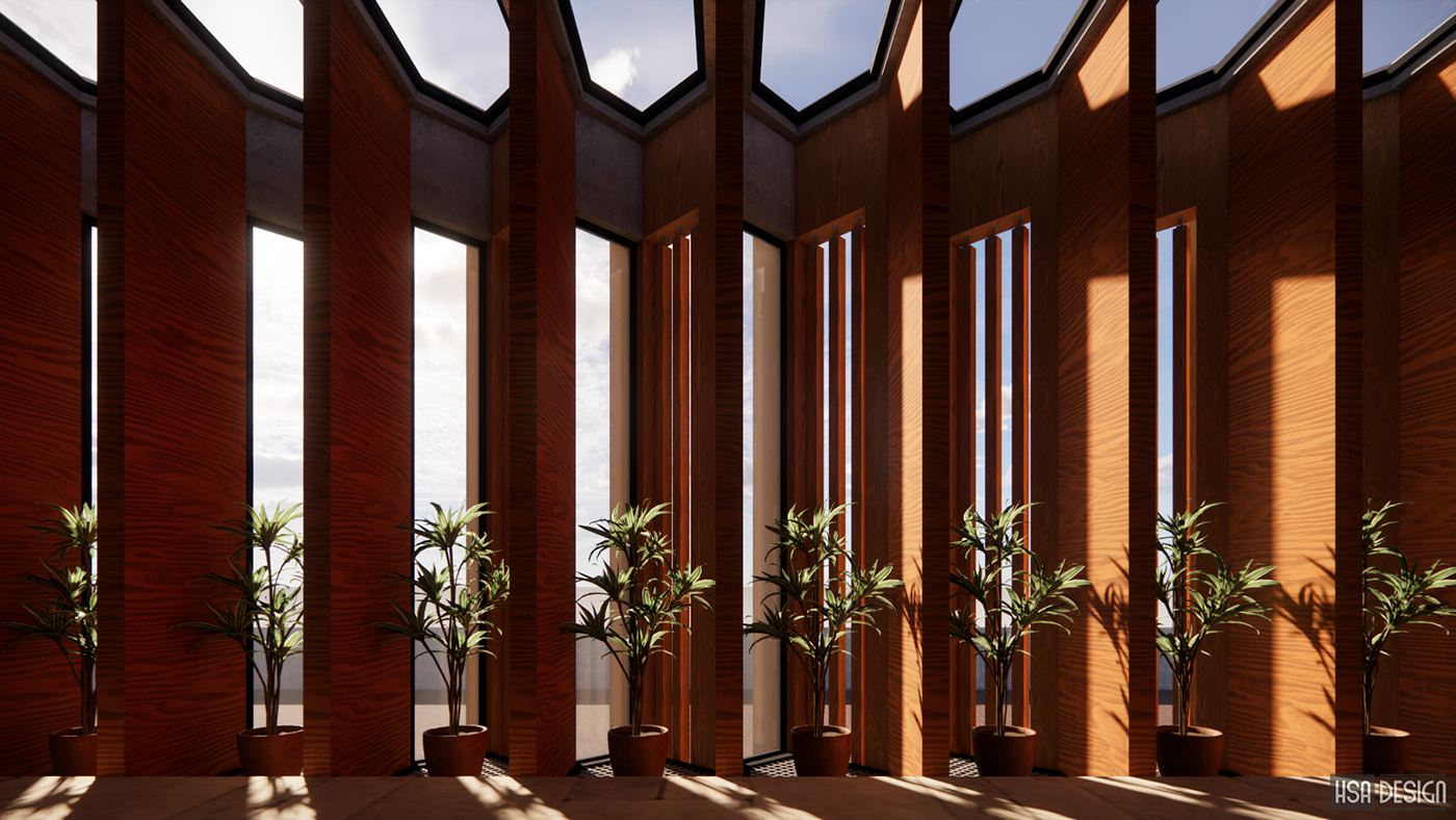Facade design adaptive reuse hostel design architecture Render interior design  visualization