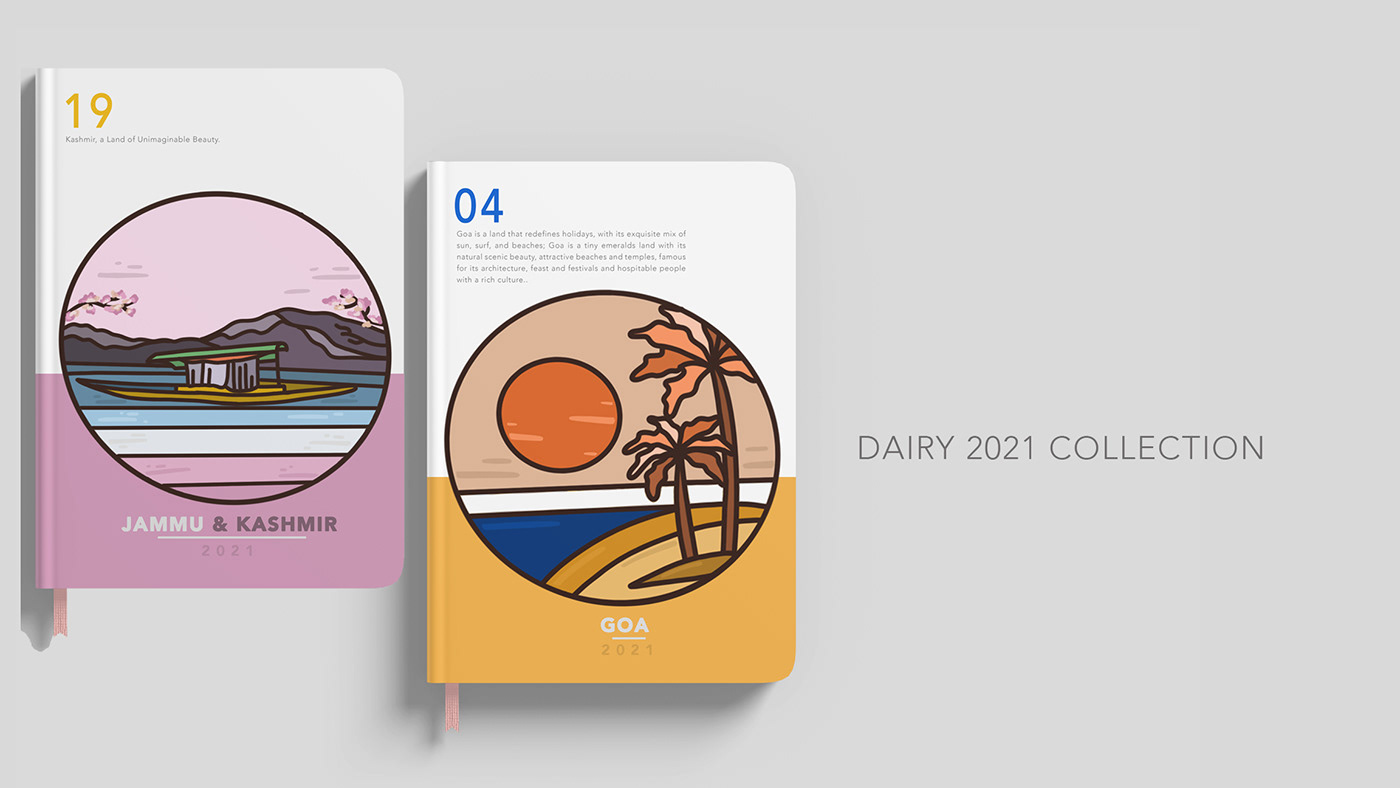 Diary diary design illustration diary product design  simple illustrations souvenir design stamps state diary travel diary Travel Locations