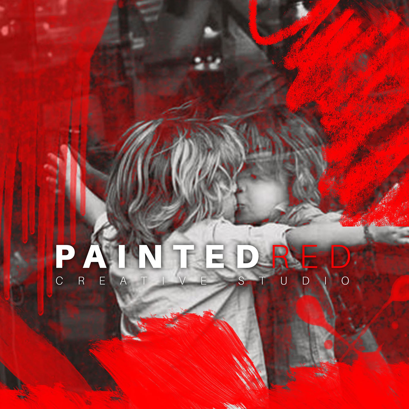 red black and white paint ILLUSTRATION  photogrpahy graphic design  Corporate Identity art photoshop TYPOGRPAHY