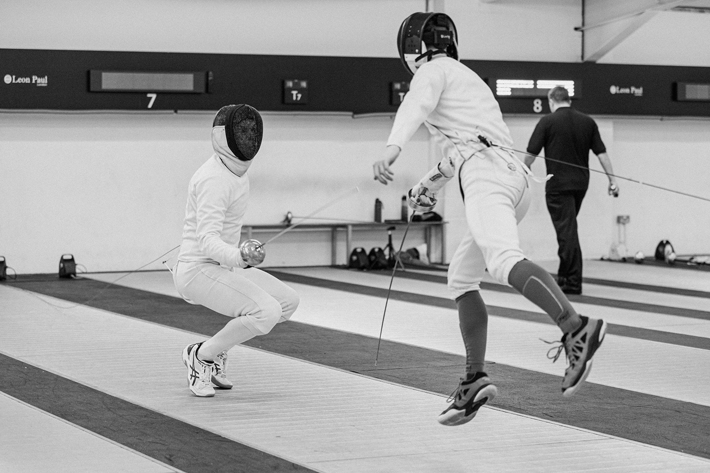 black and white Photography  fencing sport Sword foil epee sarbre