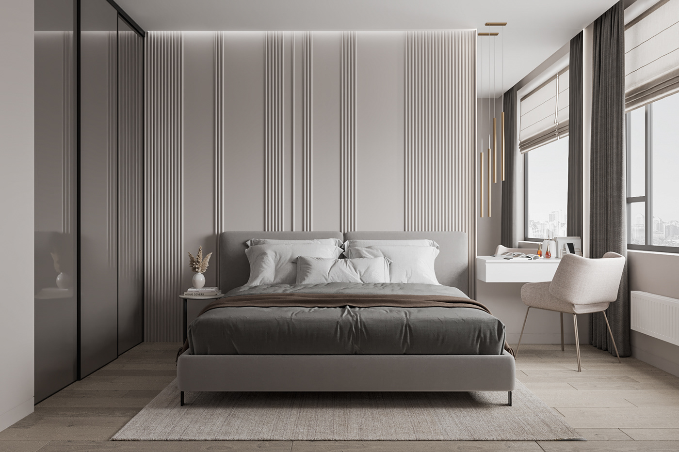 3d max 3D Visualization bedroom children's room corona render  design home interior design  living room Render