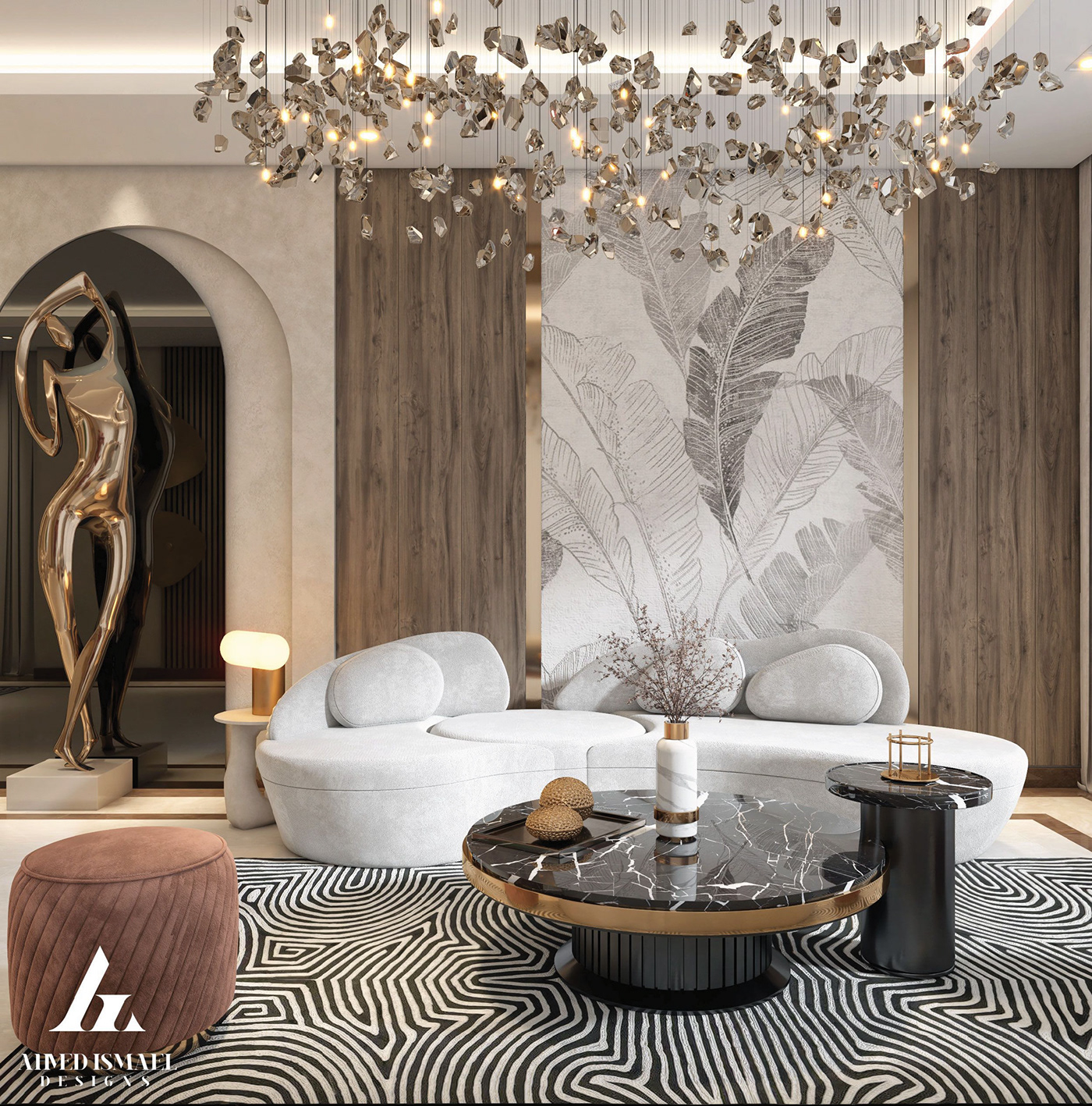 architecture design interior design  modern 3ds max Render visualization vray reception luxury