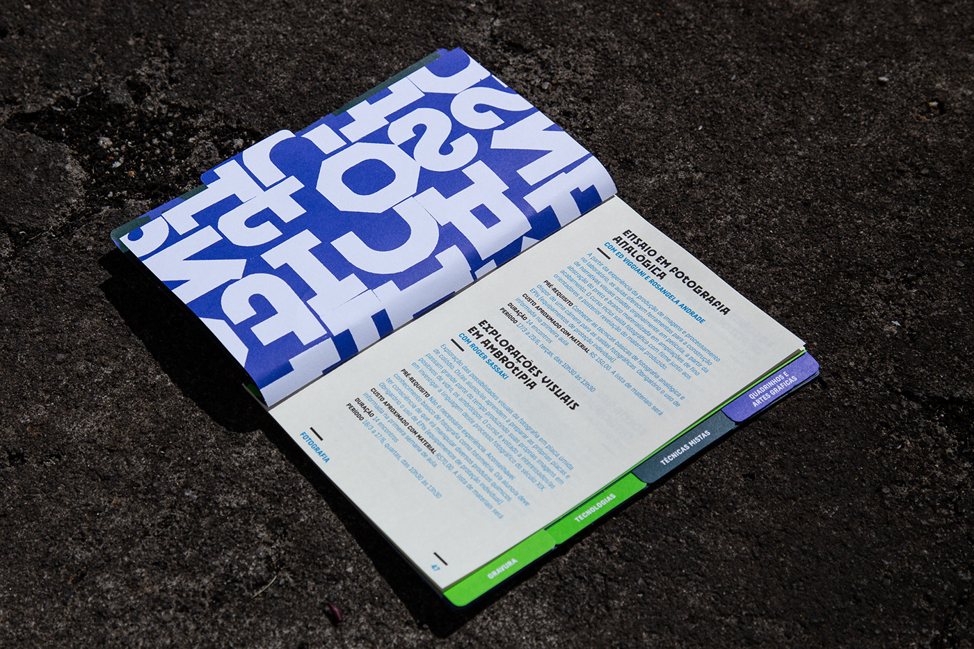editorial experimental graphic design  SESC Pompeia colagem manual