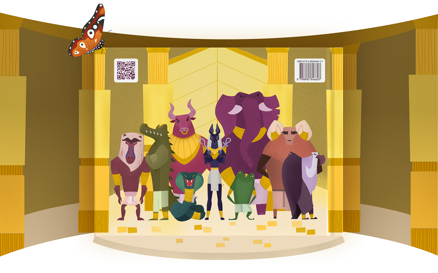 animals cartoon Character design  cover dragon egipt kingdom meditation motivation Yoga