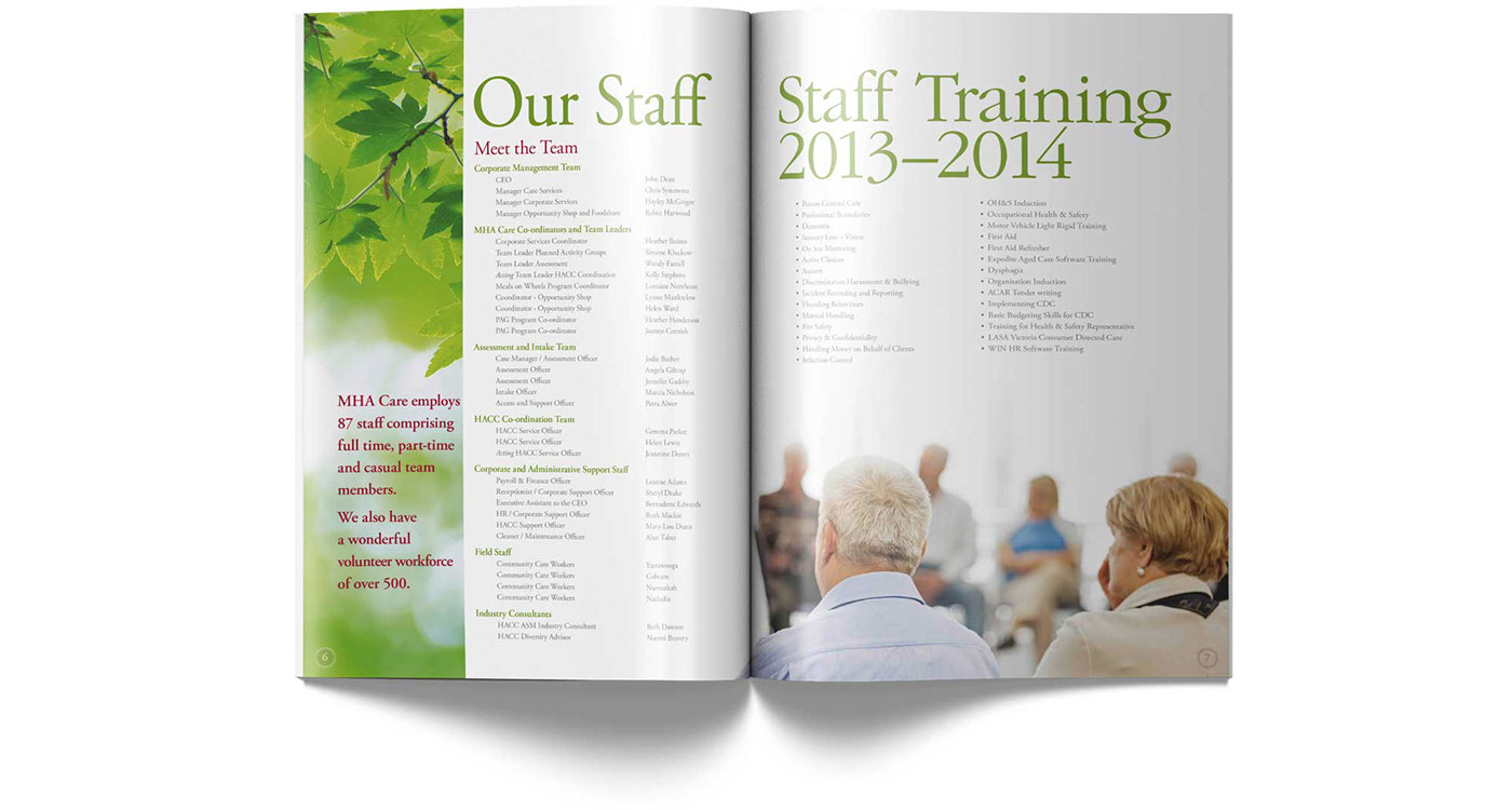 care report ANNUAL strategic company Booklet a4 brochure