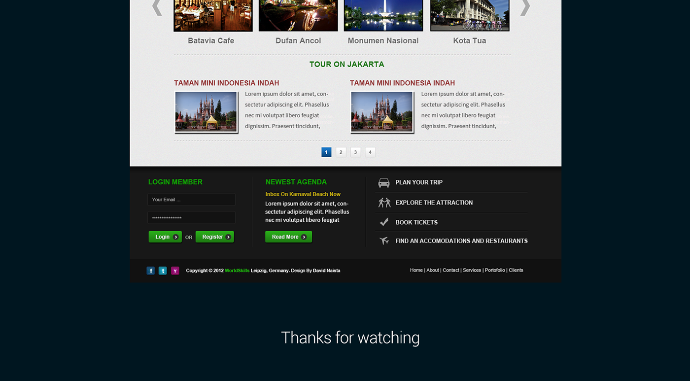 Website Website Design website development Multimedia  green jakarta indonesia clean