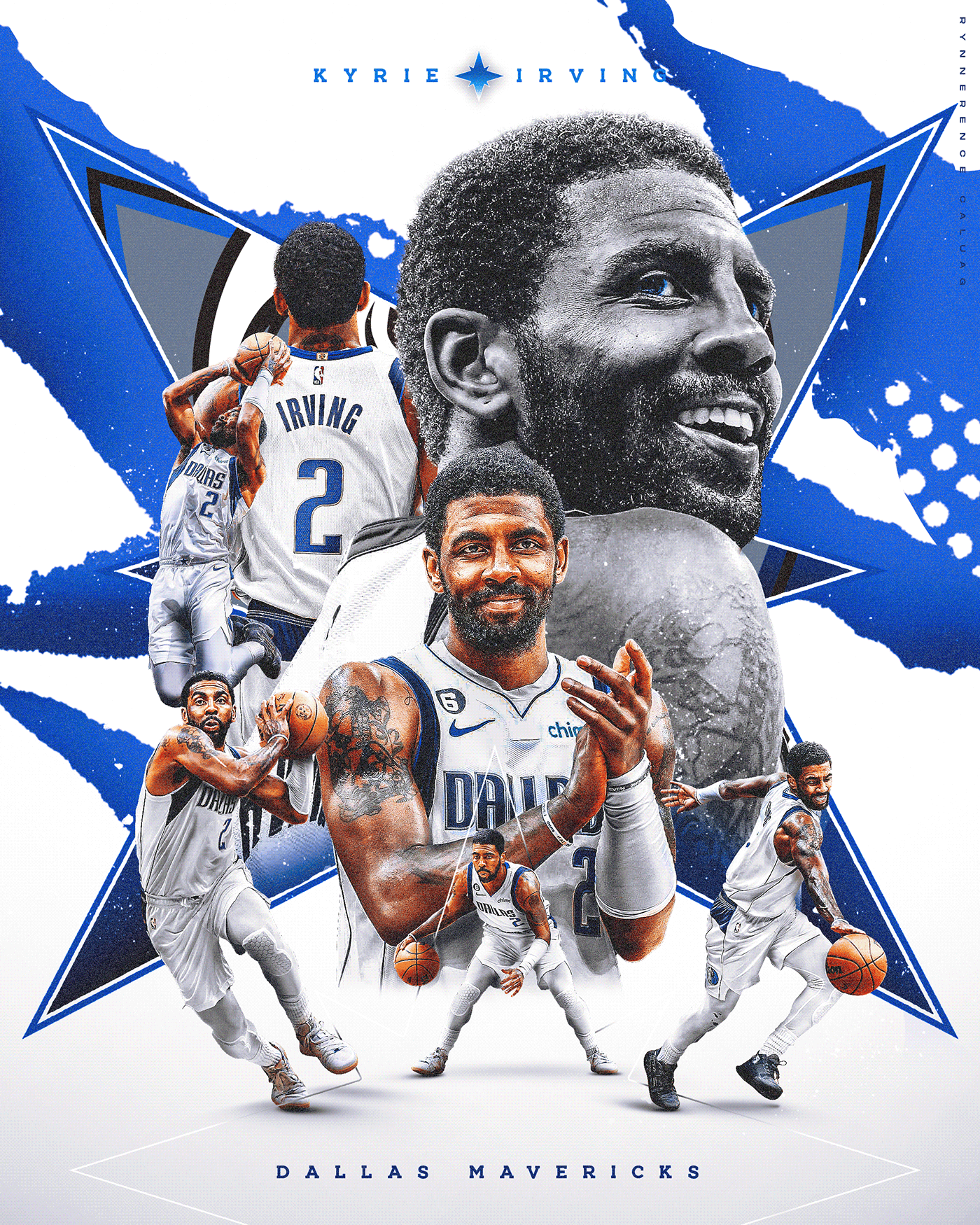 basketball dallas mavericks kyrie irving NBA NBA Art SMSports sports Sports Design