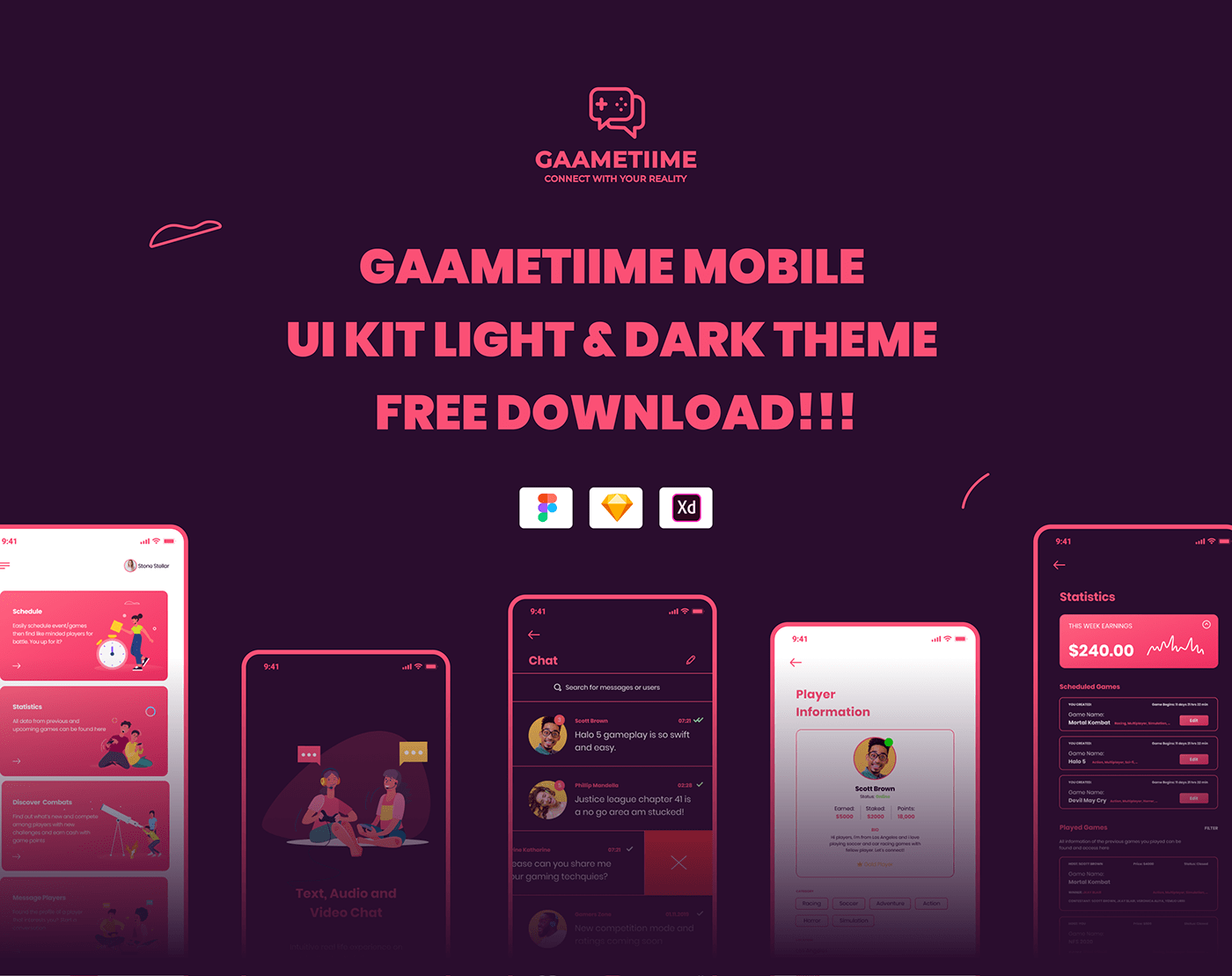 betting app chat ui free download freebies game ui illustrations Mobile app product design  ui kit