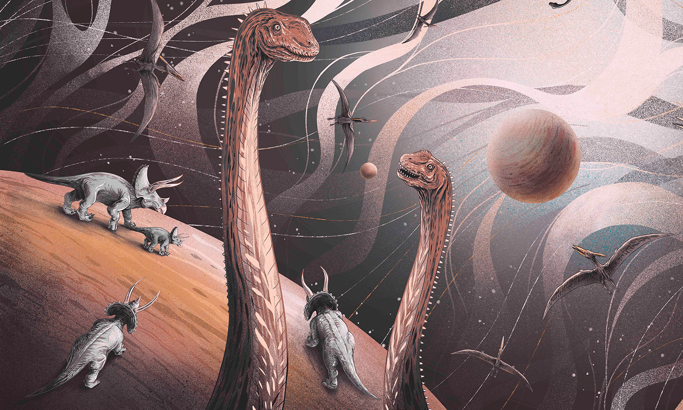 art dary dinosaurus t-rex dinos velociraptor Space  Planets triceratops space dinos stars