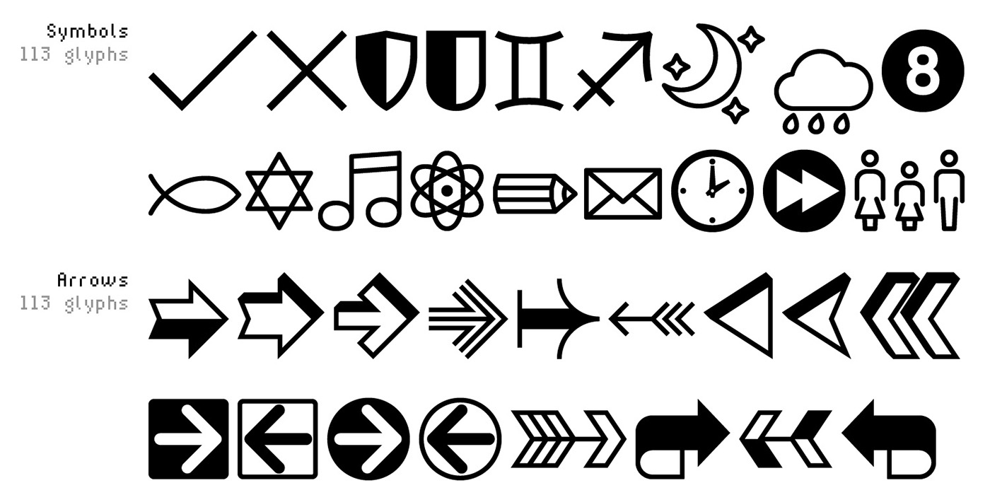 type typography   font dingbats symbols glyphs