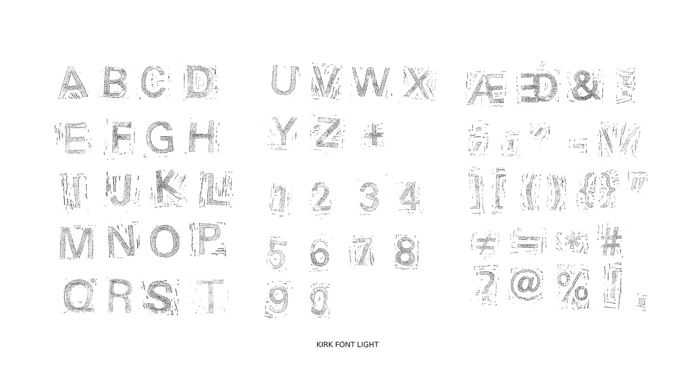 font graphic design  handmade ink lettering linoleum specimen specimen book type design typography  