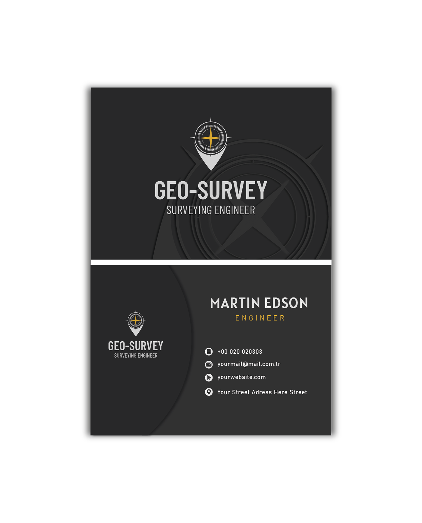 adobe illustrator bussiness card enginnering location logo Logo Design Mockup survey surveylogo vector