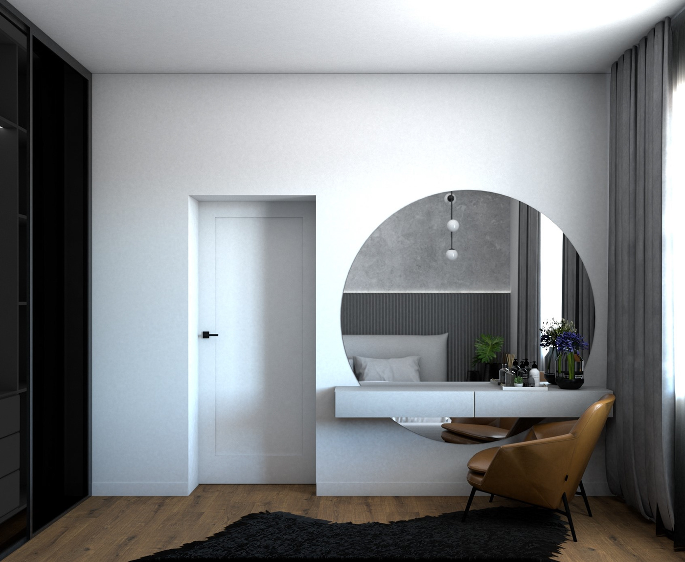 architecture bedroom cozy home Interior interior design  Render visualization